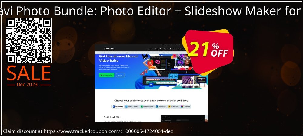 Movavi Photo Bundle: Photo Editor + Slideshow Maker for MAC coupon on National Smile Day discount