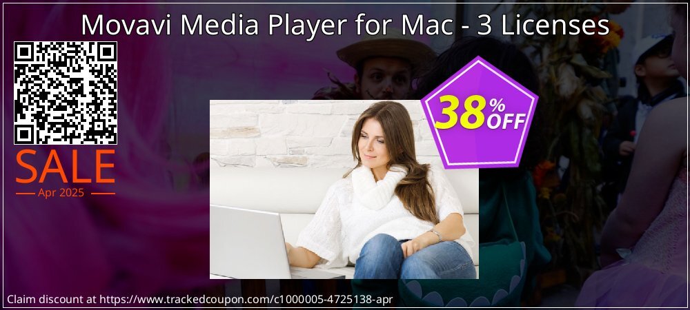 Movavi Media Player for Mac - 3 Licenses coupon on National Pizza Party Day discount