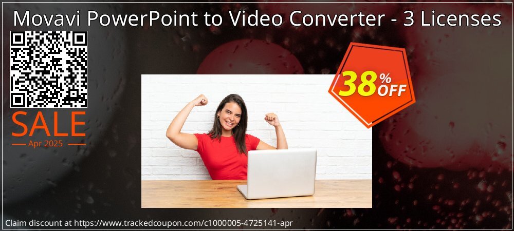 Movavi PowerPoint to Video Converter - 3 Licenses coupon on World Whisky Day super sale