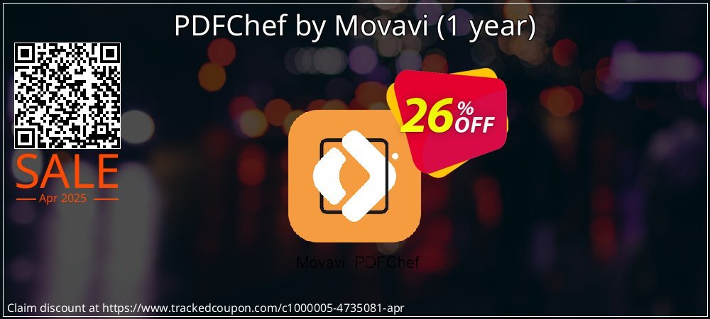 PDFChef by Movavi - 1 year  coupon on World Party Day sales