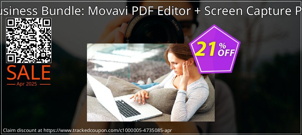 Business Bundle: Movavi PDF Editor + Screen Capture Pro coupon on National Walking Day offering discount