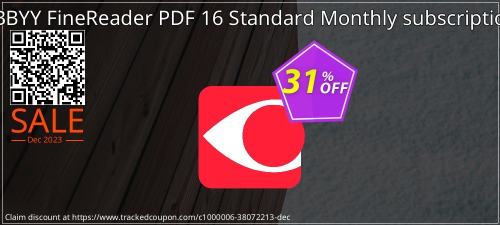 ABBYY FineReader PDF 15 Standard Monthly subscription coupon on Boxing Day discounts