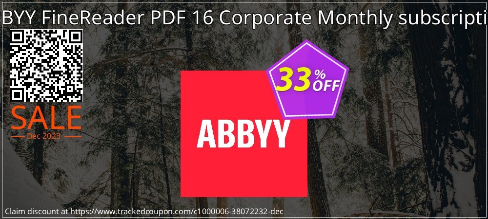 ABBYY FineReader PDF 15 Corporate Monthly subscription coupon on Video Game Day discount