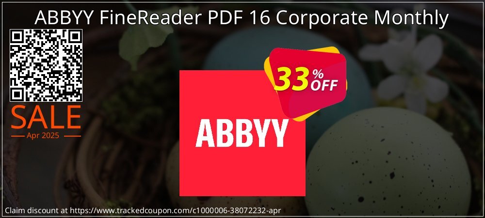 ABBYY FineReader PDF 16 Corporate Monthly subscription coupon on National Memo Day deals