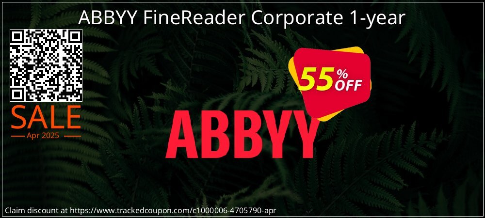 ABBYY FineReader Corporate 1-year coupon on Mother Day super sale