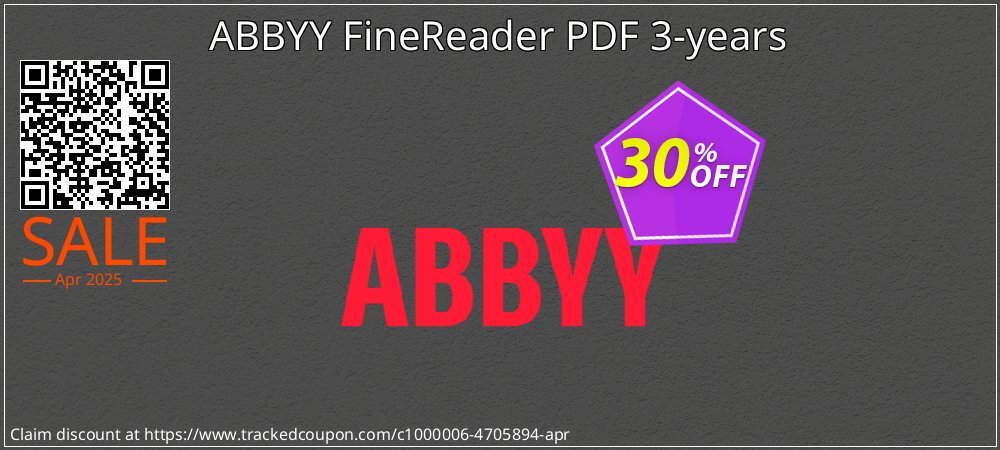 ABBYY FineReader PDF 3-years coupon on World Password Day offer