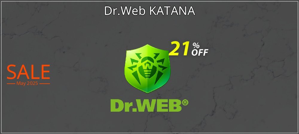 Dr.Web KATANA coupon on National Walking Day offering discount