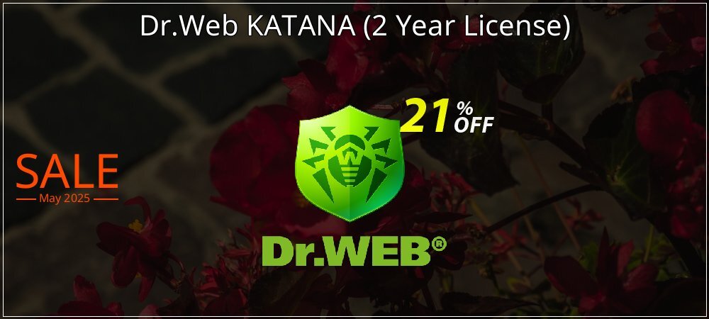 Dr.Web KATANA - 2 Year License  coupon on Mother Day offering sales