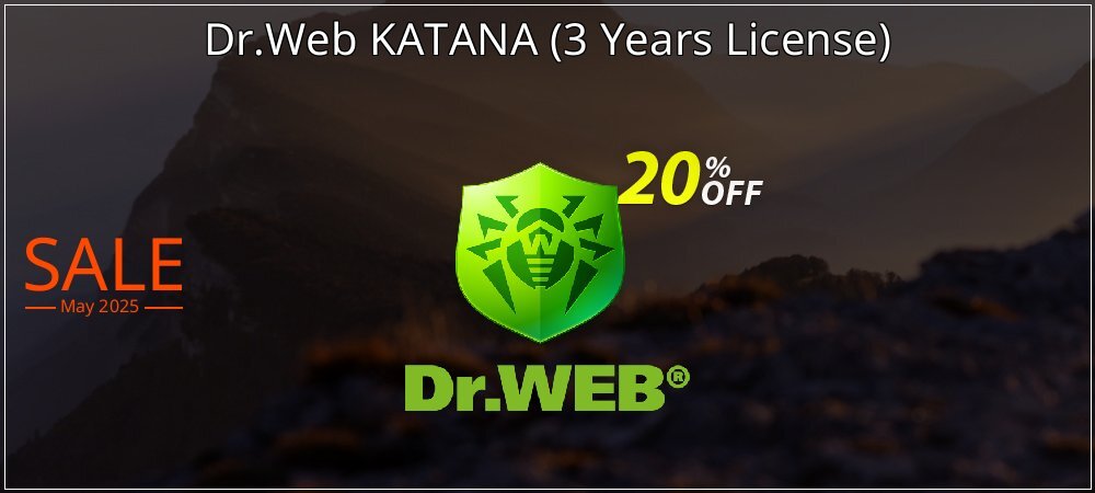 Dr.Web KATANA - 3 Years License  coupon on Mother's Day offering sales