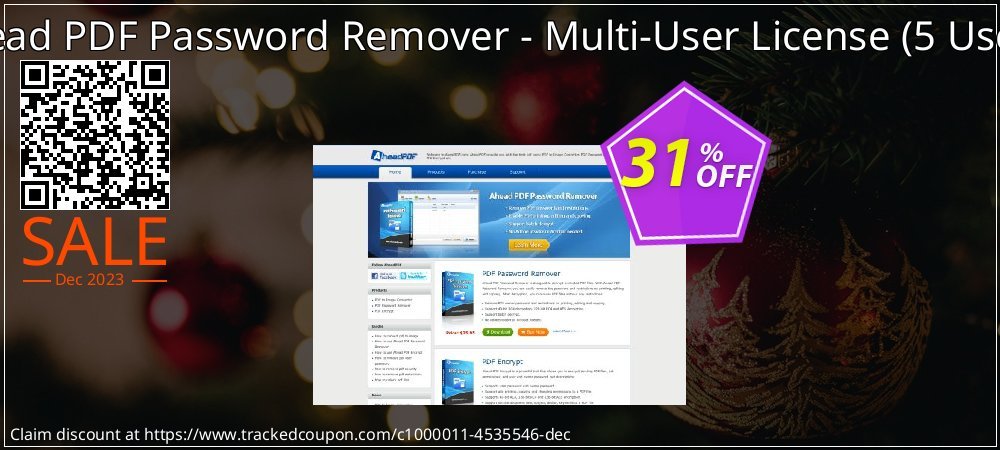 Ahead PDF Password Remover - Multi-User License - 5 Users  coupon on World Party Day deals