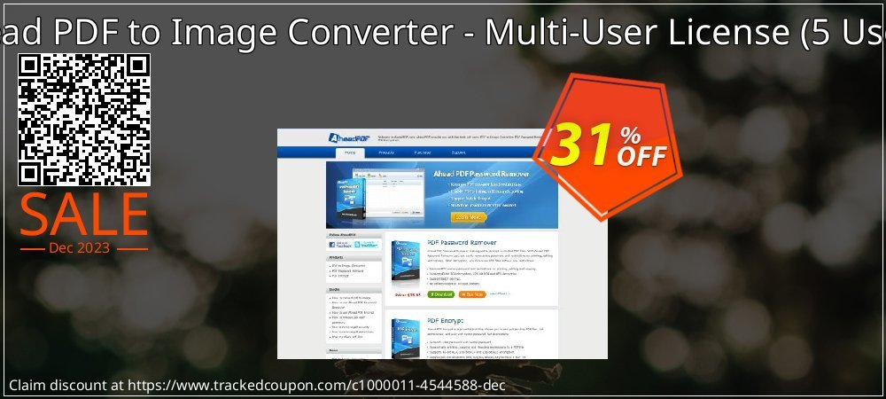 Ahead PDF to Image Converter - Multi-User License - 5 Users  coupon on Easter Day discounts