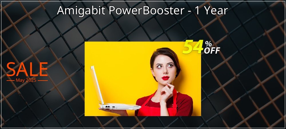 Amigabit PowerBooster - 1 Year coupon on National Memo Day discount