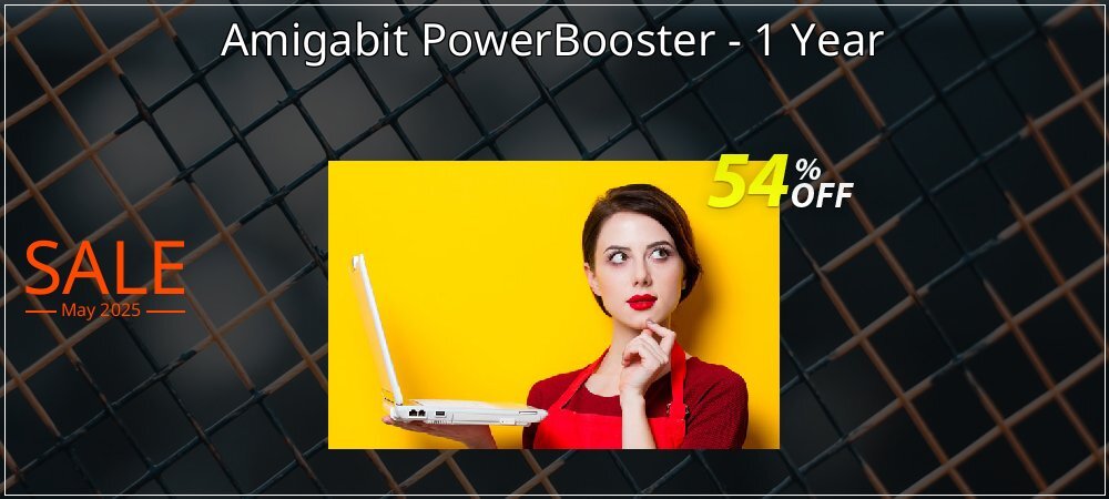 Amigabit PowerBooster - 1 Year coupon on April Fools' Day offer