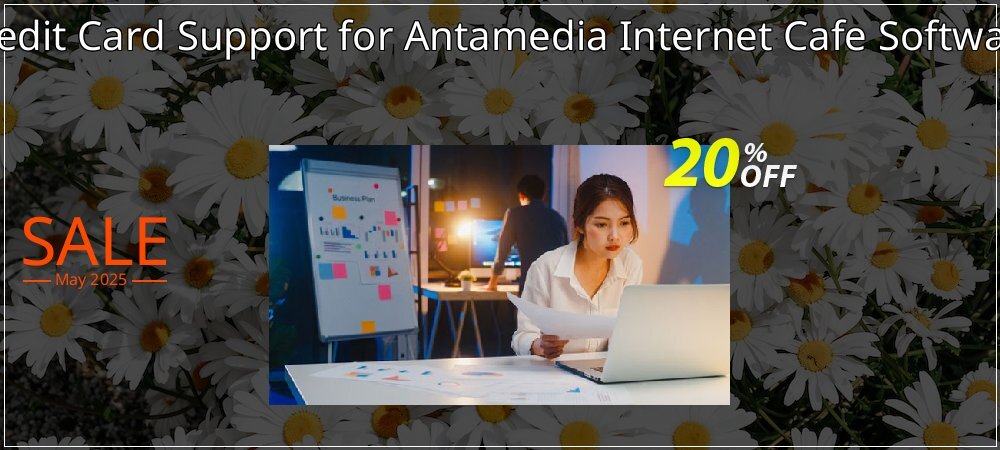 Credit Card Support for Antamedia Internet Cafe Software coupon on April Fools' Day offering discount