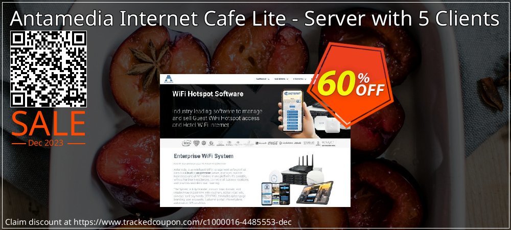 Antamedia Internet Cafe Lite - Server with 5 Clients coupon on Virtual Vacation Day discounts