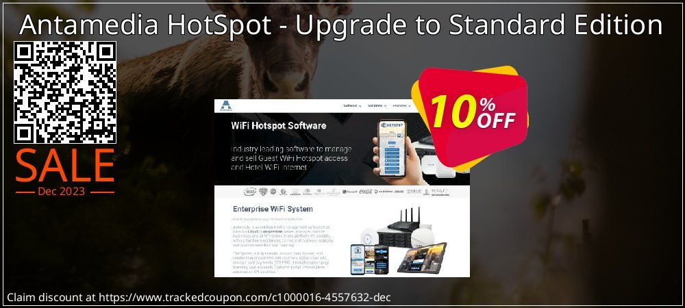 Antamedia HotSpot - Upgrade to Standard Edition coupon on April Fools' Day super sale