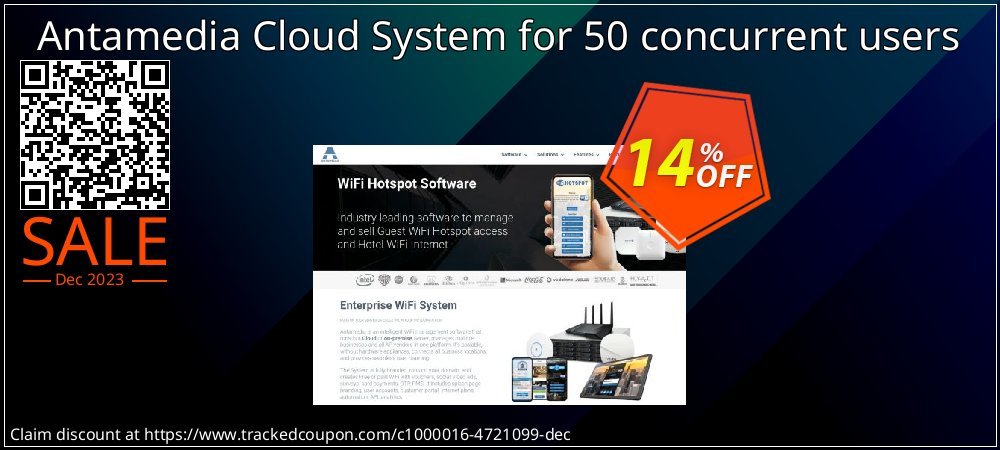 Antamedia Cloud System for 50 concurrent users coupon on April Fools' Day offering sales
