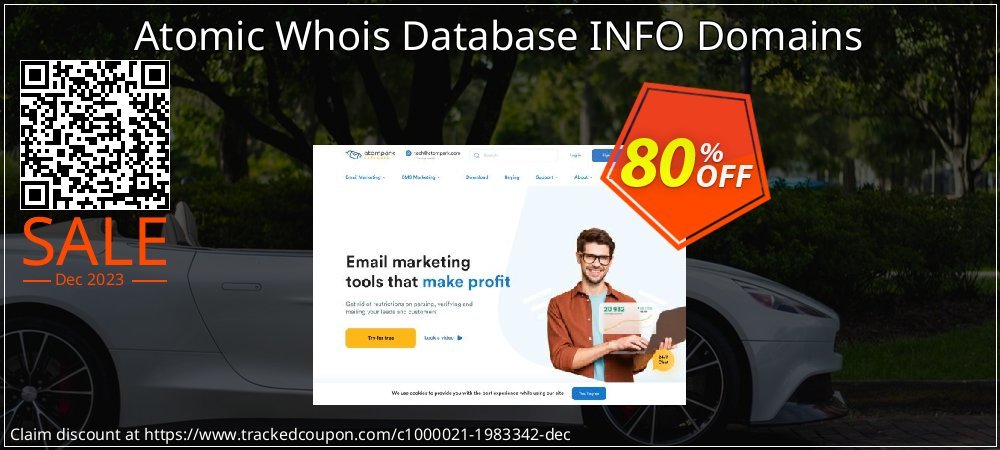 Atomic Whois Database INFO Domains coupon on April Fools' Day sales