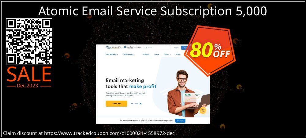 Atomic Email Service Subscription 5,000 coupon on April Fools' Day deals