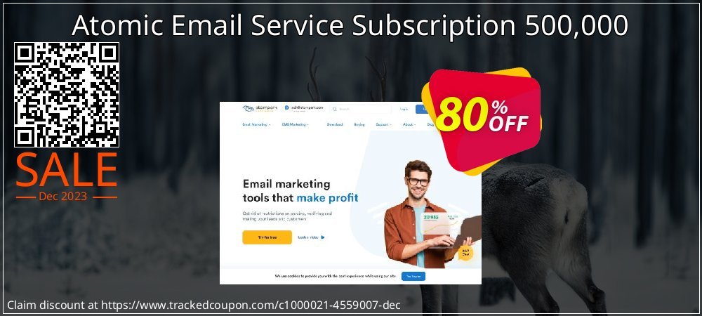 Atomic Email Service Subscription 500,000 coupon on April Fools Day promotions