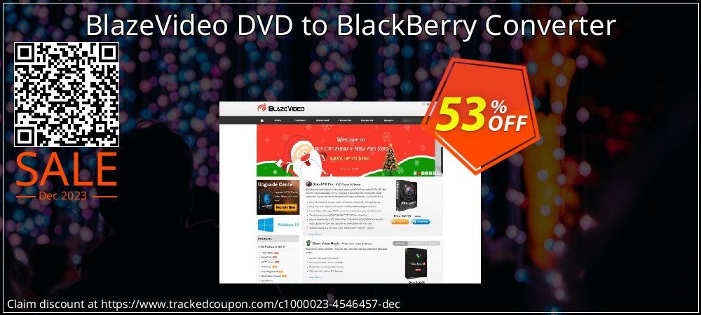 BlazeVideo DVD to BlackBerry Converter coupon on April Fools' Day discounts