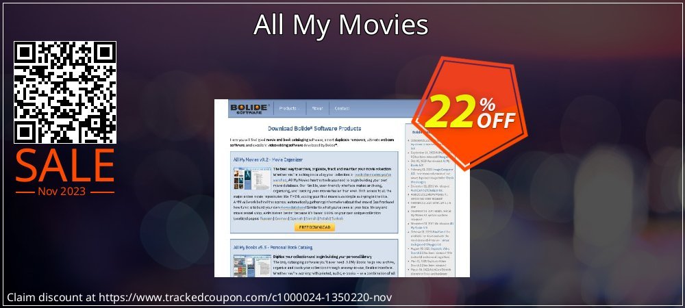All My Movies coupon on National Walking Day offering discount