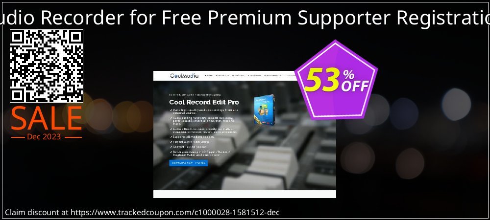Audio Recorder for Free Premium Supporter Registration coupon on Working Day deals