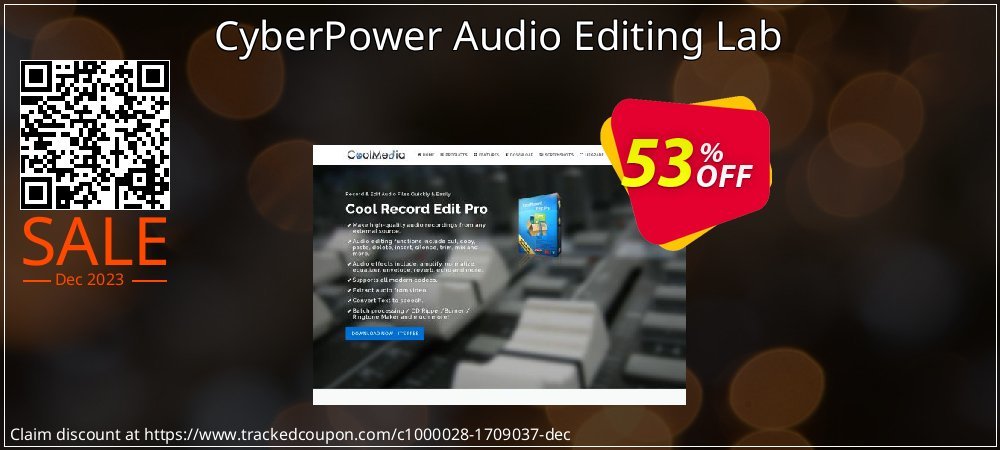 CyberPower Audio Editing Lab coupon on Working Day offering sales