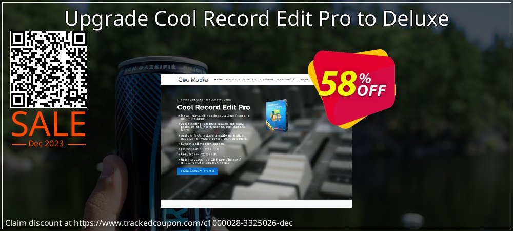 Upgrade Cool Record Edit Pro to Deluxe coupon on World Party Day discounts