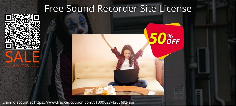 Free Sound Recorder Site License coupon on April Fools' Day offer