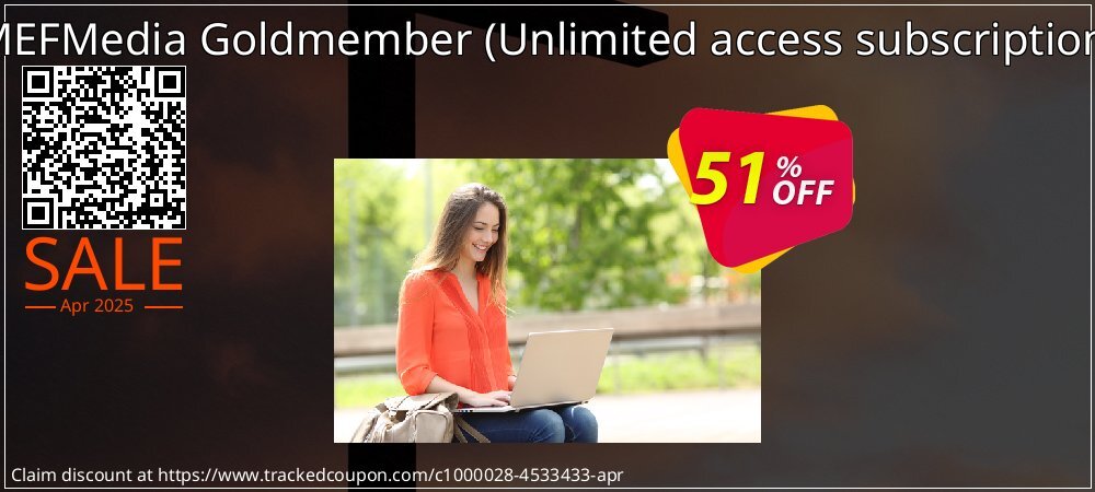 MEFMedia Goldmember - Unlimited access subscription  coupon on Easter Day offer