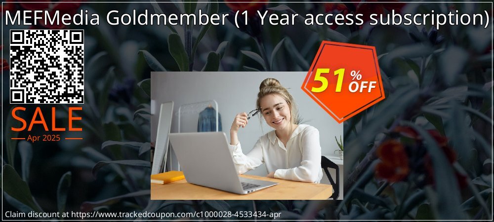 MEFMedia Goldmember - 1 Year access subscription  coupon on World Password Day offering discount