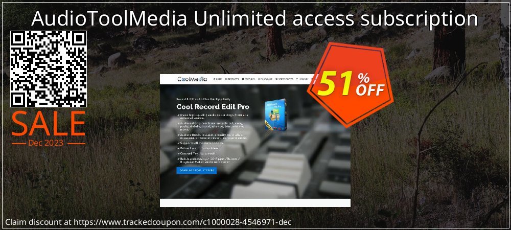 AudioToolMedia Unlimited access subscription coupon on Palm Sunday discount