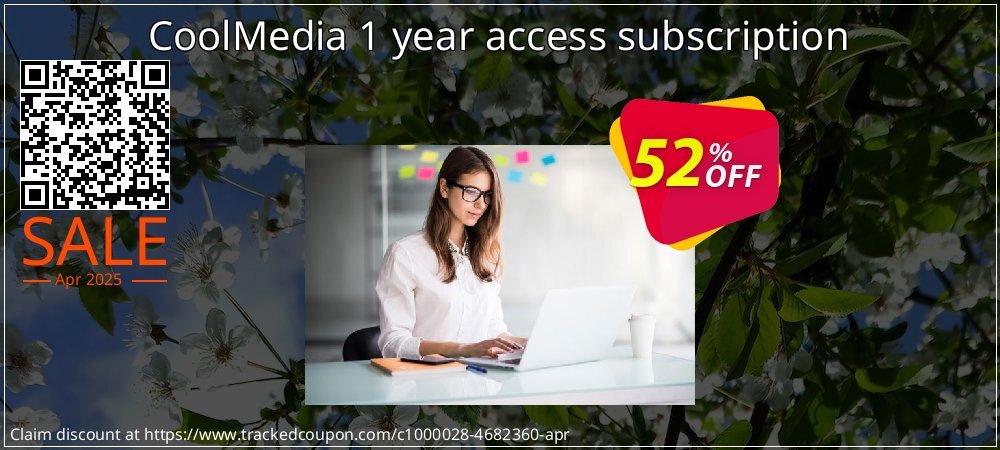 CoolMedia 1 year access subscription coupon on National Walking Day super sale