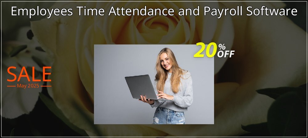Employees Time Attendance and Payroll Software coupon on Mother Day sales
