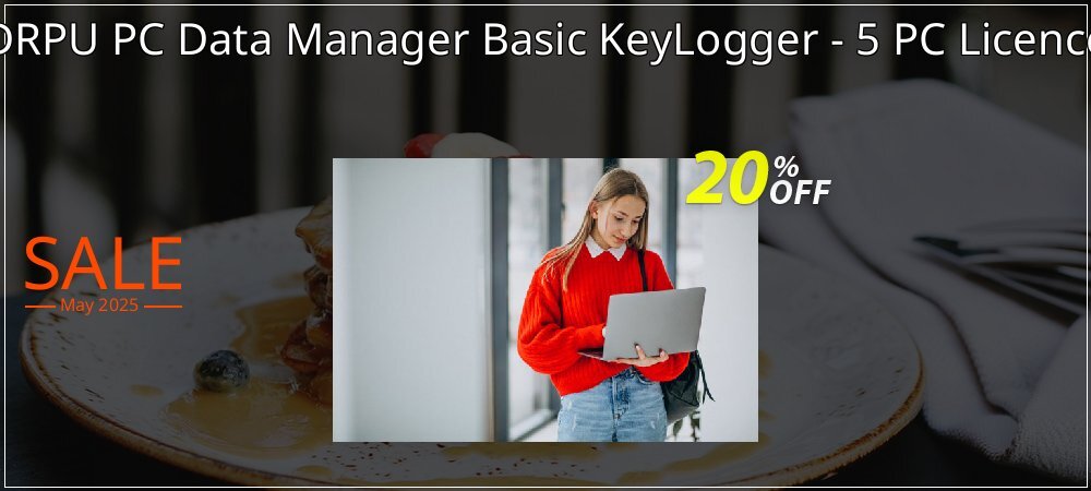 DRPU PC Data Manager Basic KeyLogger - 5 PC Licence coupon on World Password Day offer