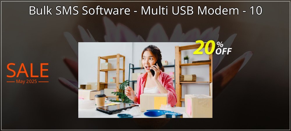 Bulk SMS Software - Multi USB Modem - 10 coupon on Working Day offer
