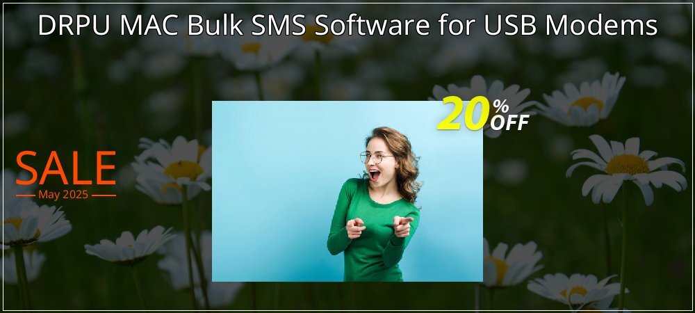 DRPU MAC Bulk SMS Software for USB Modems coupon on World Password Day offering discount
