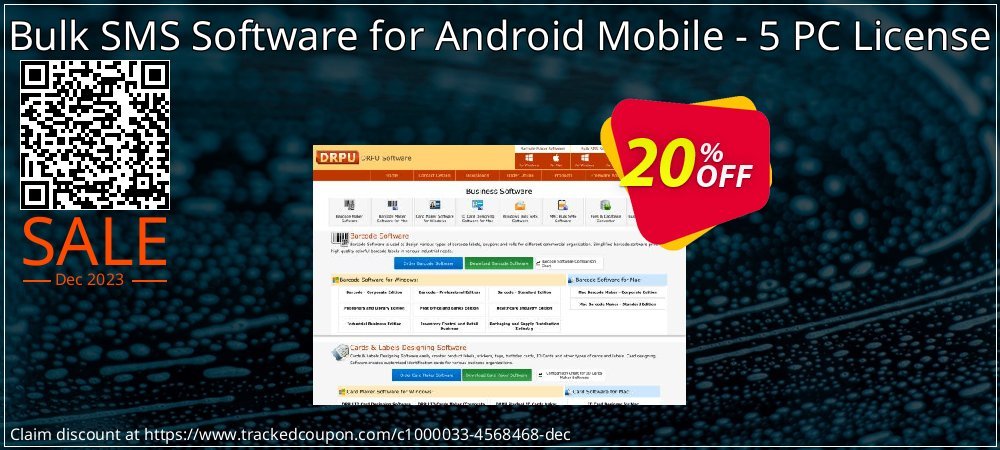 Bulk SMS Software for Android Mobile - 5 PC License coupon on Easter Day offering sales