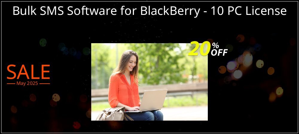 Bulk SMS Software for BlackBerry - 10 PC License coupon on Working Day deals