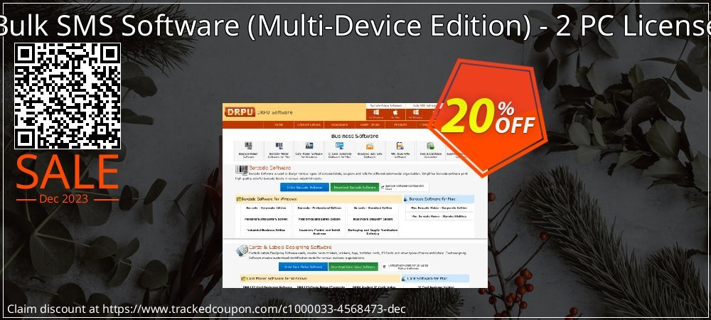 Bulk SMS Software - Multi-Device Edition - 2 PC License coupon on Virtual Vacation Day sales