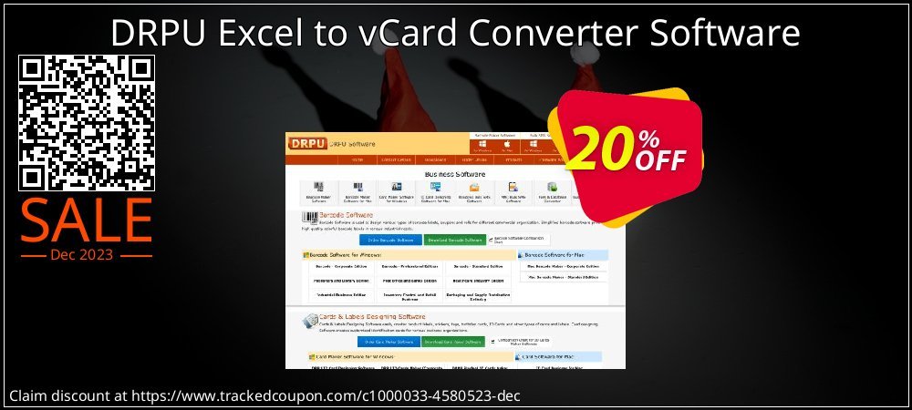 DRPU Excel to vCard Converter Software coupon on Easter Day sales