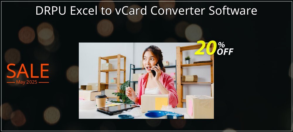 DRPU Excel to vCard Converter Software coupon on Constitution Memorial Day deals