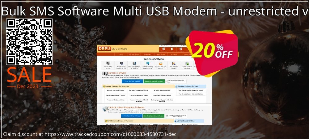 DRPU Bulk SMS Software Multi USB Modem - unrestricted version coupon on World Party Day deals