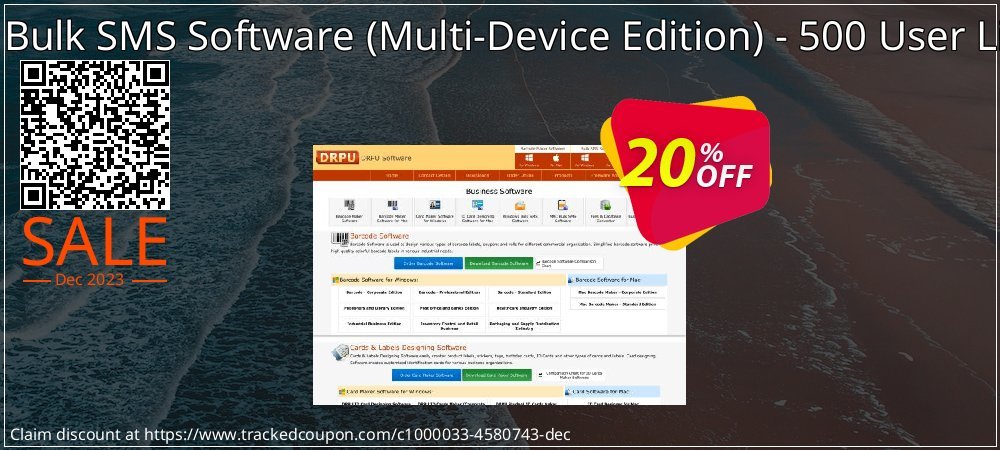 DRPU Bulk SMS Software - Multi-Device Edition - 500 User License coupon on Easter Day offering discount