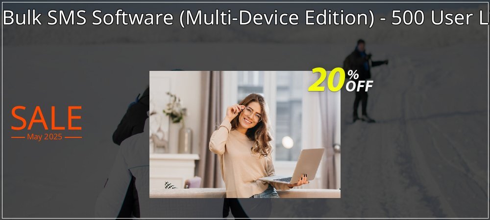 DRPU Bulk SMS Software - Multi-Device Edition - 500 User License coupon on Easter Day offering discount