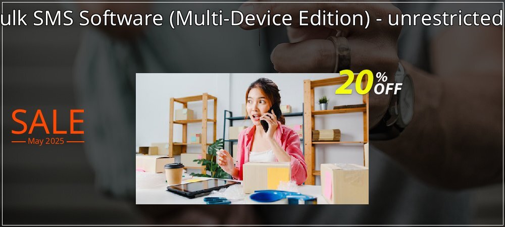 DRPU Bulk SMS Software - Multi-Device Edition - unrestricted version coupon on World Password Day super sale