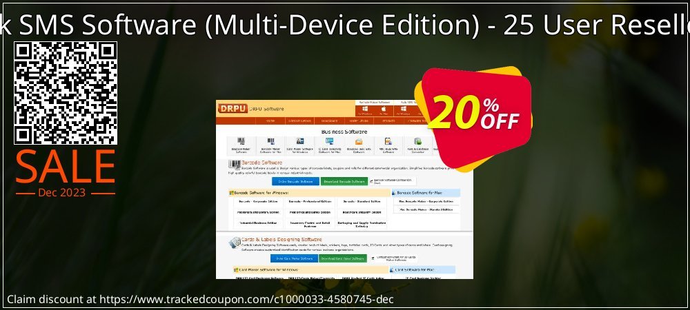 DRPU Bulk SMS Software - Multi-Device Edition - 25 User Reseller License coupon on National Walking Day super sale