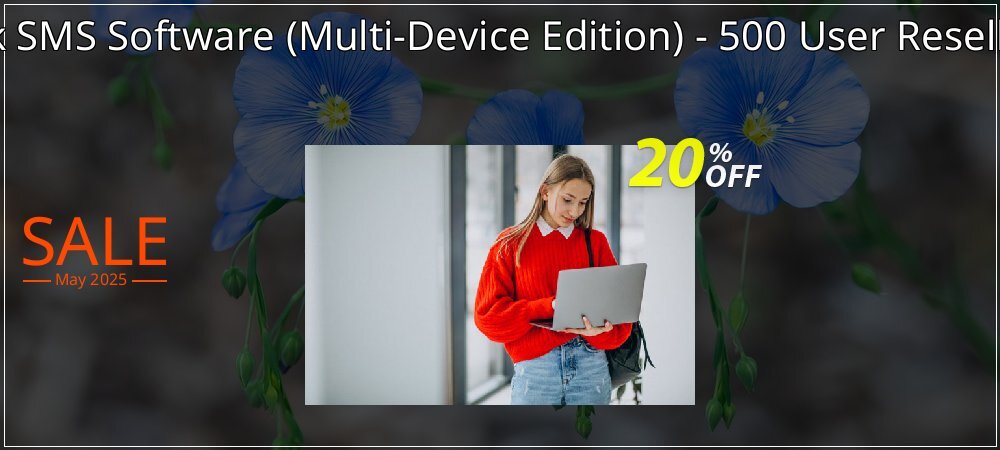 DRPU Bulk SMS Software - Multi-Device Edition - 500 User Reseller License coupon on National Walking Day offer