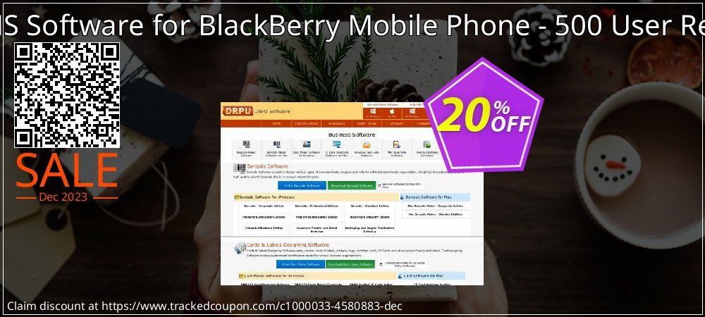 DRPU Bulk SMS Software for BlackBerry Mobile Phone - 500 User Reseller License coupon on Easter Day sales